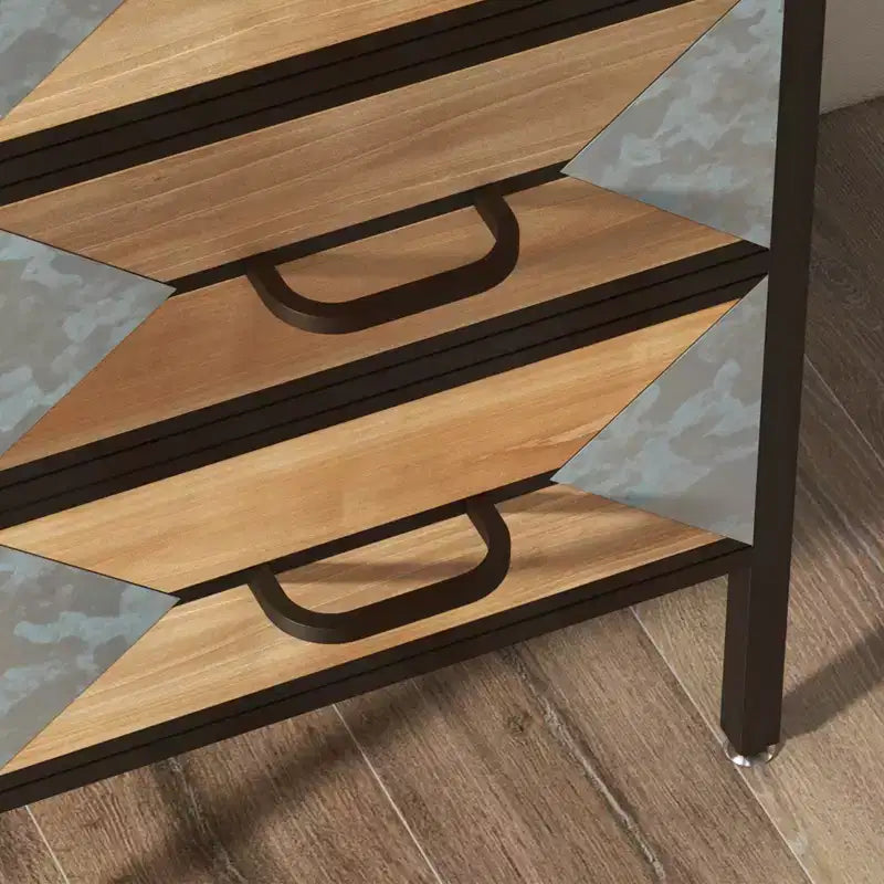Meuble de rangement d'entrée sur pied en bois, console organiseur autoportante 3 tiroirs pour salon, chambre, couloir, bureau, salle de bain, cuisine