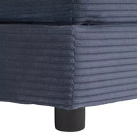 MAYEERTY 70.8 Canapé modulable moderne en velours côtelé avec quatre oreillers pour salon, bleu