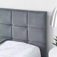 Bellemave Lit de repos rembourré Queen avec dossier et accoudoirs confortables, cadre de lit de repos rembourré pour chambre et salon, velours