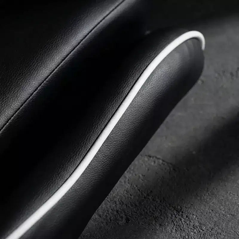 Chaise gaming de style course, chaise e-sport ergonomique avec massage, cuir PU, mousse moulée haute densité, confortable et sûre, blanc