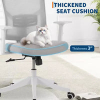 Chaise de bureau inclinable ergonomique, chaise à dossier haut en maille avec appui-tête réglable, soutien lombaire complet, chaise de bureau, chaise gamer