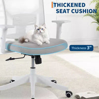 Chaise de bureau inclinable ergonomique, chaise à dossier haut en maille avec appui-tête réglable, soutien lombaire complet, chaise de bureau, chaise gamer