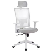 Chaise de bureau inclinable ergonomique, chaise à dossier haut en maille avec appui-tête réglable, soutien lombaire complet, chaise de bureau, chaise gamer