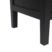 Buffet desserte Modern Farmhouse 60, armoire de rangement d'appoint 4 portes à motif géométrique avec étagères réglables - Panipeachy