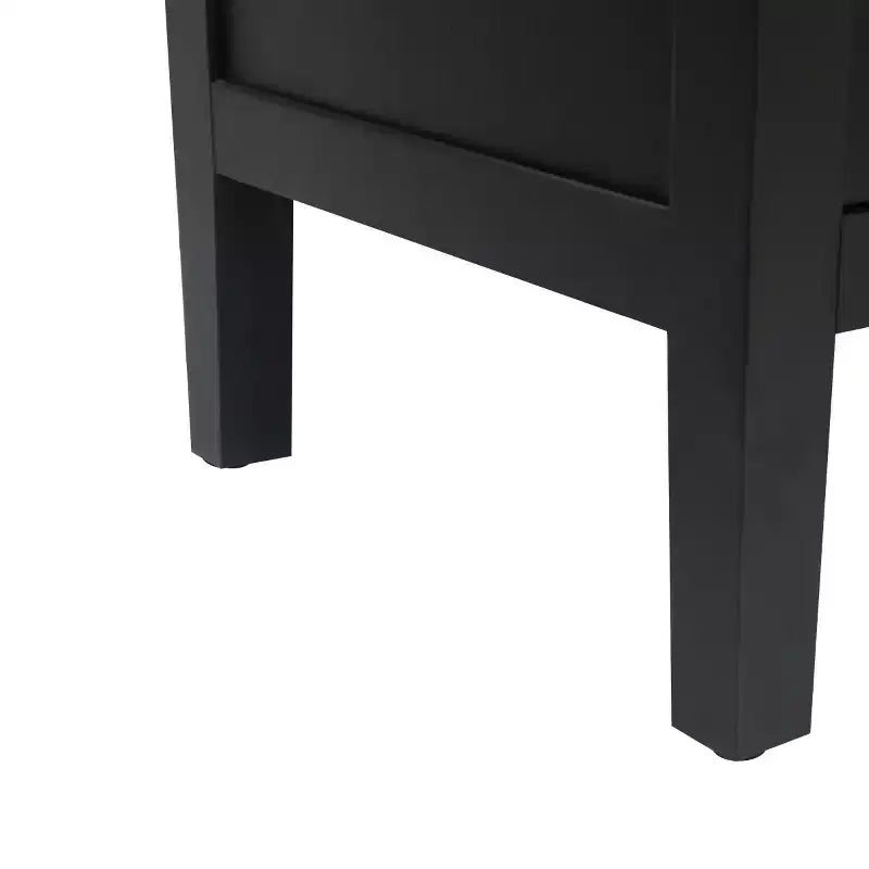 Buffet desserte Modern Farmhouse 60, armoire de rangement d'appoint 4 portes à motif géométrique avec étagères réglables - Panipeachy
