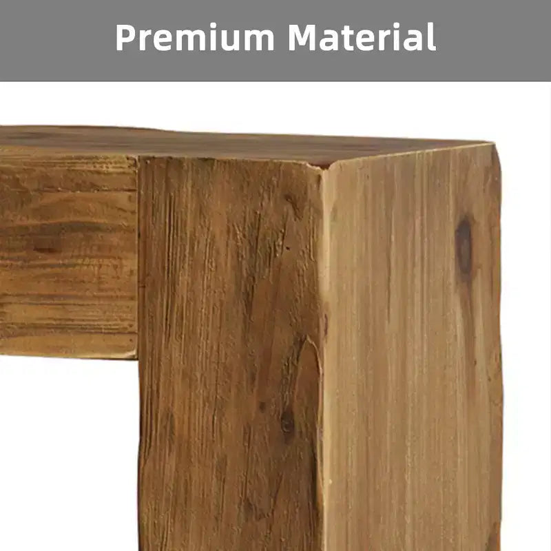 Table console en bois MAYEERTY 63 po, table d'entrée style ferme