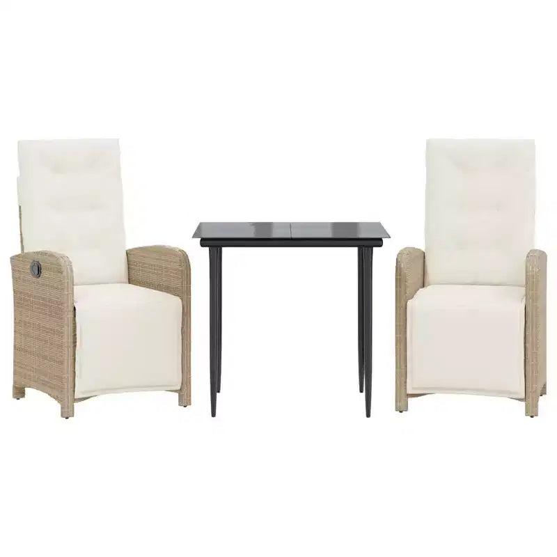 vidaXL Ensemble de salle à manger d'extérieur avec coussins - Élégant et confortable