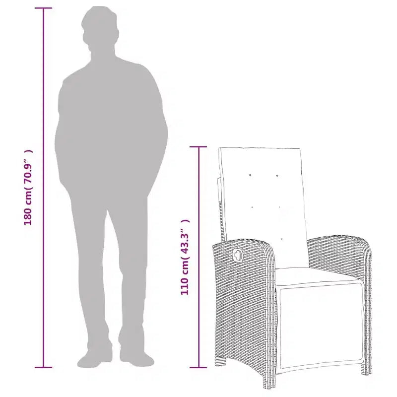 vidaXL Ensemble repas de patio avec coussins - Élégant et confortable