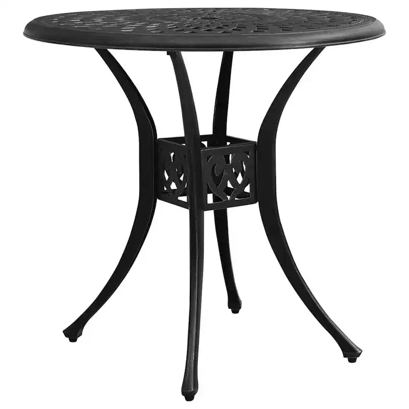vidaXL Ensemble de bistrot en aluminium moulé, durable, rond