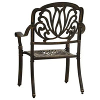 vidaXL Ensemble de bistrot en aluminium moulé, durable, rond