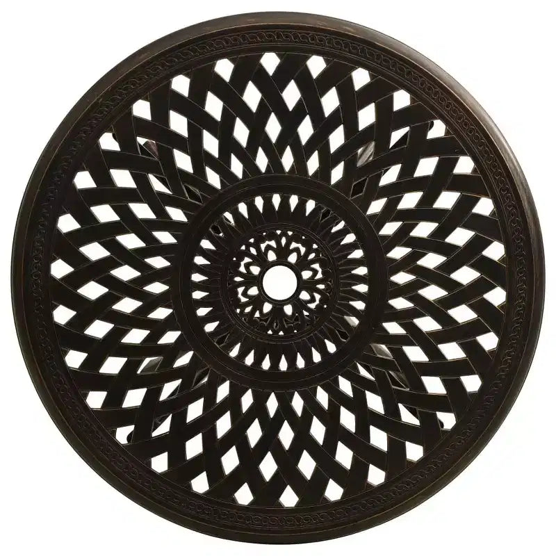 vidaXL Ensemble de bistrot en aluminium moulé, durable, rond