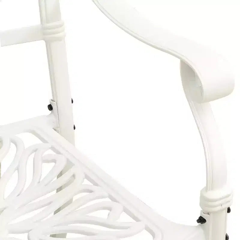 vidaXL Ensemble de bistrot en aluminium moulé, durable, rond
