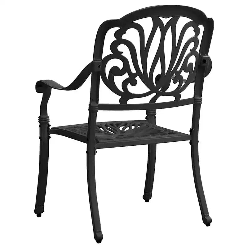 vidaXL Ensemble de bistrot en aluminium moulé, durable, rond