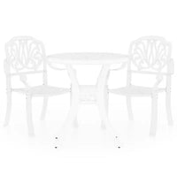 vidaXL Ensemble de bistrot en aluminium moulé, durable, rond
