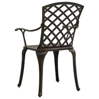 vidaXL Ensemble bistrot aluminium moulé