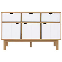 vidaXL Console de rangement pour salon OTTA Bois de pin massif