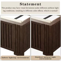GDFStudio Alderwyn - Lit moderne en bois massif avec tête de lit