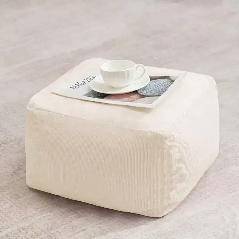 Pouf poire ergonomique Hommpa en forme de chat en velours côtelé avec pouf pour adultes - Canapé de détente ergonomique moelleux, siège gaming et relaxation