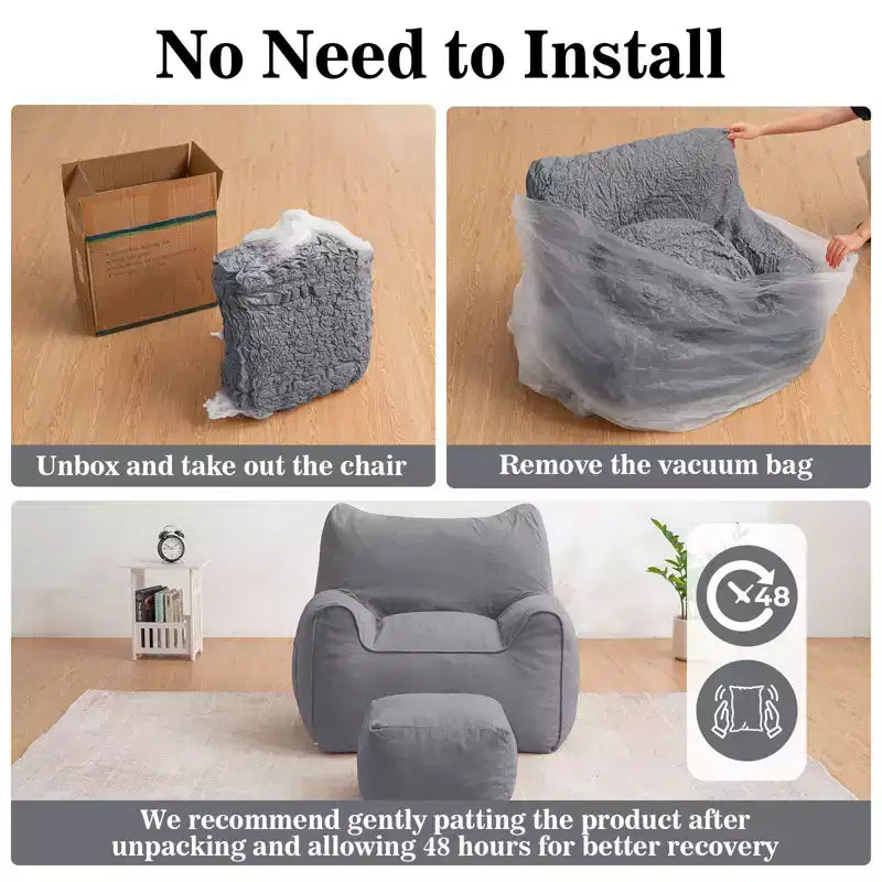 Pouf poire ergonomique Hommpa en forme de chat en velours côtelé avec pouf pour adultes - Canapé de détente ergonomique moelleux, siège gaming et relaxation