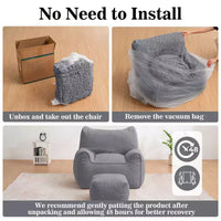 Pouf poire ergonomique Hommpa en forme de chat en velours côtelé avec pouf pour adultes - Canapé de détente ergonomique moelleux, siège gaming et relaxation