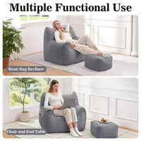Pouf poire ergonomique Hommpa en forme de chat en velours côtelé avec pouf pour adultes - Canapé de détente ergonomique moelleux, siège gaming et relaxation