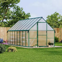 8'X16' Aluminum-Framed Polycarbonate Greenhouse, Heavy Duty Greenhouse with Quick Setup Structure and Roof Vent, Enhanced Aluminum Greenhouses Kit