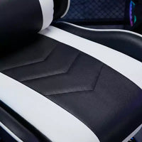 Chaise gaming avec repose-pieds, chaise d'ordinateur ergonomique avec appui-tête et soutien lombaire, chaise de jeu respirante à hauteur réglable pour la maison et le bureau