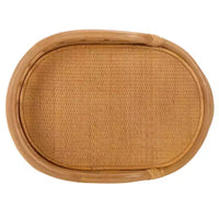 Table d'appoint à pôle en rotin Shayleen 2 étagères - CWK3023 - Naturel - Safavieh Couture