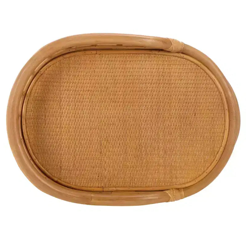 Table d'appoint à pôle en rotin Shayleen 2 étagères - CWK3023 - Naturel - Safavieh Couture