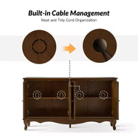 Janey 58 Buffet à 4 portes de large|HULALA HOME-ACORN
