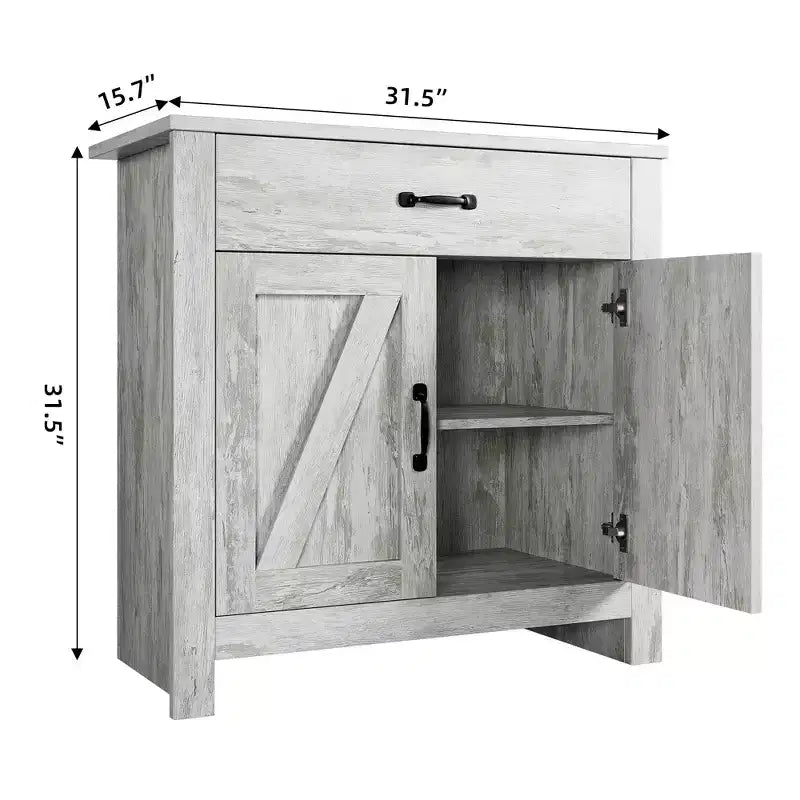 Buffet enfilade, meuble de rangement de cuisine avec tiroirs, porte, étagères réglables, vaisselier autoportant avec buffet