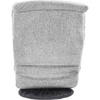 Chaise longue pivotante en mousse Summit Adventure avec appuie-tête, compatible avec le sol, chaise de jeu réglable, gris 26x23x14 pouces