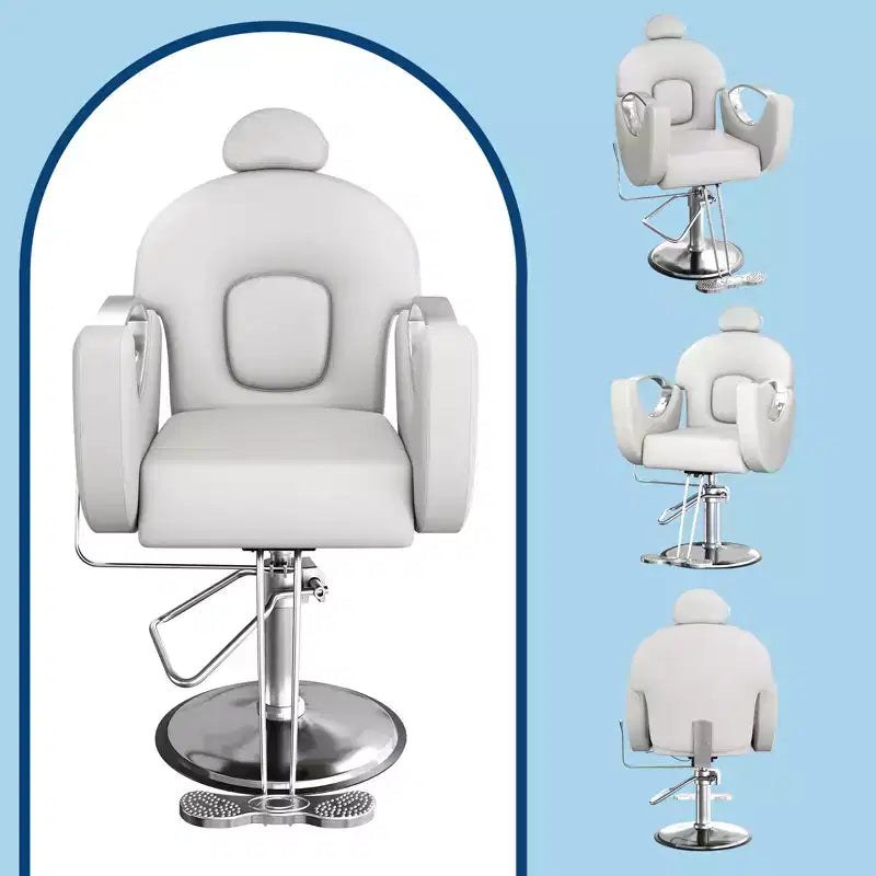 Chaise de barbier professionnelle Garvee inclinable, chaise de salon de beauté, chaise de gaming pour salon de coiffure et maison, chaise de salon pivotante 360 pour coiffeur