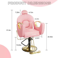 Chaise de barbier professionnelle Garvee inclinable, chaise de salon de beauté, chaise de gaming pour salon de coiffure et maison, chaise de salon pivotante 360 pour coiffeur