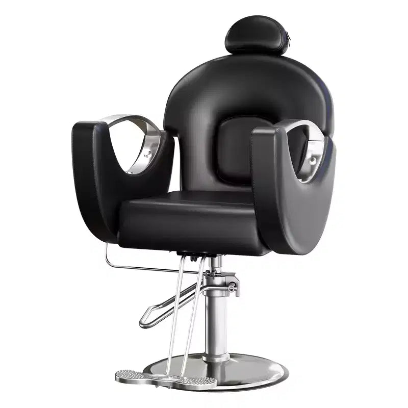 Chaise de barbier professionnelle Garvee inclinable, chaise de salon de beauté, chaise de gaming pour salon de coiffure et maison, chaise de salon pivotante 360 pour coiffeur