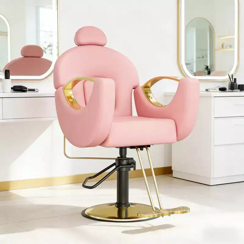 Chaise de barbier professionnelle Garvee inclinable, chaise de salon de beauté, chaise de gaming pour salon de coiffure et maison, chaise de salon pivotante 360 pour coiffeur