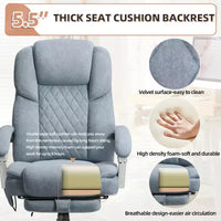 Chaise de bureau de direction chauffante et massante EROMMY
