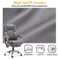 Chaise de bureau de direction chauffante et massante EROMMY
