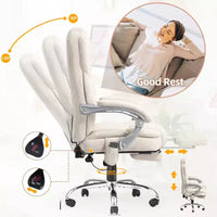 Chaise de bureau de direction chauffante et massante EROMMY