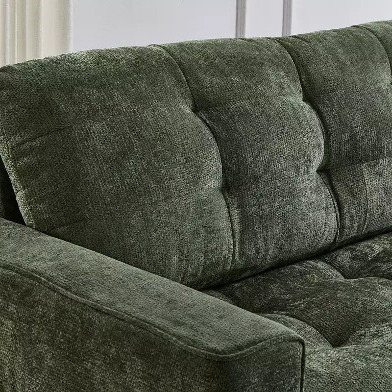 Canapé sectionnel Whisen 126 avec console centrale, porte-gobelets, sectionnel en U, haut-parleurs Bluetooth intégrés et 2 poufs de rangement pour salon
