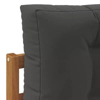 Ensemble canapé d'extérieur vidaXL avec coussin 2 pièces naturel et anthracite