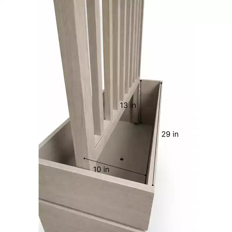 Jardinière de séparation moderne en aluminium brun cendré pour espaces intérieurs et extérieurs, jardinière d'intimité avec drainage et finition durable