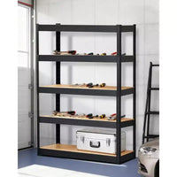 Étagères de rangement, étagères de garage robustes 36x18x72 en métal réglables, unités d'étagères réglables à 5 niveaux, racks utilitaires de rangement en métal