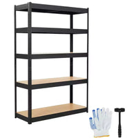 Étagères de rangement, étagères de garage robustes 36x18x72 en métal réglables, unités d'étagères réglables à 5 niveaux, racks utilitaires de rangement en métal