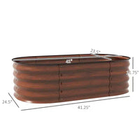 Kit de jardin surélevé galvanisé, jardinière métallique avec bordure de sécurité