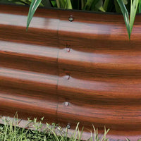 Kit de jardin surélevé galvanisé, jardinière métallique avec bordure de sécurité