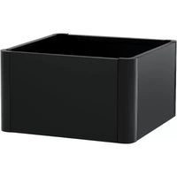 Carré potager surélevé en métal à base ouverte extra long, métal moderne, assemblage par clipsage sans outil, coins arrondis, base ouverte, trous de drainage, pour terrasse, balcon, jardin
