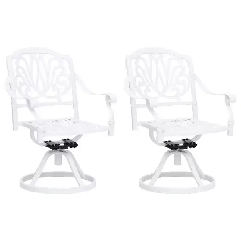 vidaXL Ensemble bistro en fonte d'aluminium Standard pivotant
