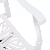 vidaXL Ensemble bistro en fonte d'aluminium Standard pivotant