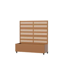 Dovelina Carré potager surélevé avec treillis, jardinière en métal avec écran d'intimité pour plantes grimpantes - 59 x 30/60, 47 x 47/94, 72 x 35/47/70/94
